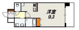 プレサンス京都四条河原町ネクステージ ワンルームの間取図画像