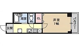 アルビーコート 1Kの間取図画像