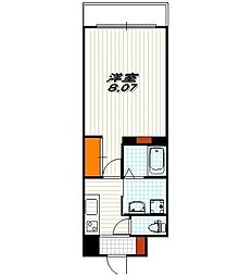 プラネシア京阪出町柳 1Kの間取図画像