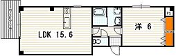 メサヴェルデ西陣 1LDKの間取図画像
