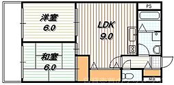 エル・カーサー 2LDKの間取図画像