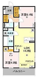 アレ・デ・フルール西向日駅前 北棟 3階
