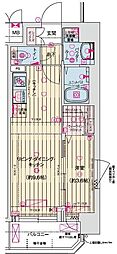 京都市南区東九条南石田町マンション 1LDKの間取図画像