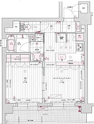 リーガル京都御所西V 1LDKの間取図画像