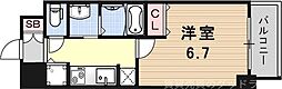 PIERISGARDEN 1Kの間取図画像
