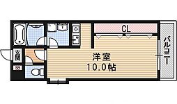 ヴァンヴェール35 ワンルームの間取図画像