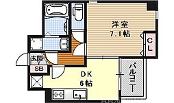 プリムローズ 1DKの間取図画像