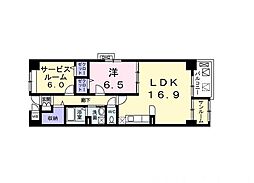 京悠館 2LDKの間取図画像