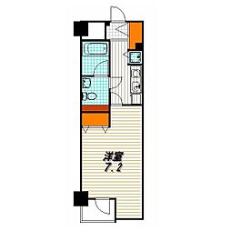 サンフローラ三条大宮 1Kの間取図画像