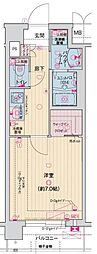 ソルテラス嵯峨嵐山 1Kの間取図画像