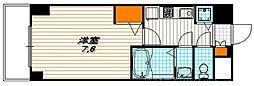 プレサンス京都五条天使突抜 1Kの間取図画像