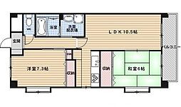 エミネンスコート 2LDKの間取図画像