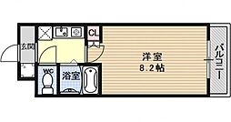 メゾンドエクレール 1Kの間取図画像