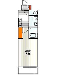 ファーストコート五条新町 1Kの間取図画像
