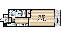 ラナップスクエア京都駅西 1Kの間取図画像