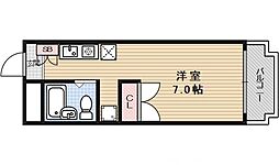 サンシティーキョウリツ 1Kの間取図画像