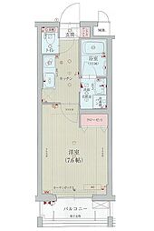 ベラジオ京都西院ウエストシティ 1Kの間取図画像