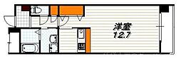 サンロイヤル三条 ワンルームの間取図画像