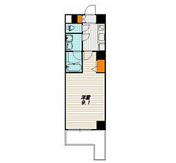 ベラジオ京都洛南グルーブ 1Kの間取図画像