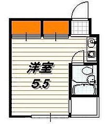 ボックス七条 ワンルームの間取図画像