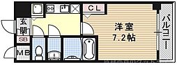 サムティ京都西大路 1Kの間取図画像