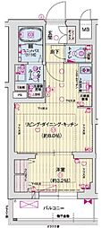 ソルテラス京都東寺HOMARE 1LDKの間取図画像