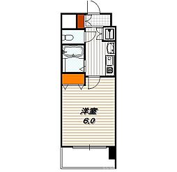 プレサンス京都御所東 1Kの間取図画像