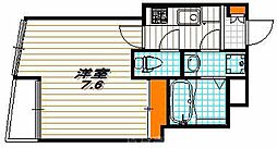 ベラジオ祗園鴨川 1Kの間取図画像