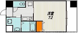 イクスピリオド五条 1Kの間取図画像