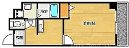 レーベンなぎの宮 1Kの間取図画像