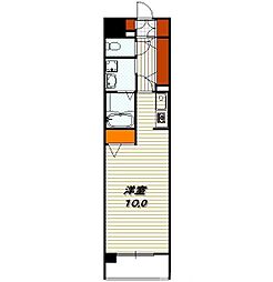 レジーナ錦小路 ワンルームの間取図画像