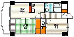 ロザーンジュ堀川 2LDKの間取図画像