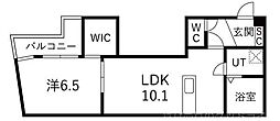 Mirei京都嵐山 1LDKの間取図画像