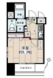 ＰＯＷＥＲＨＯＵＳＥ／ＢＫII 5階1Kの間取り