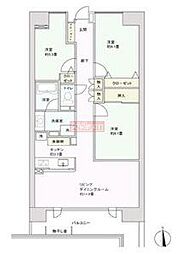 フェアロ一ジュ・ガ一デンズ川崎8 8階3LDKの間取り