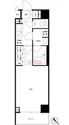 ルーブル川崎貝塚参番館 7階1Kの間取り