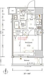 Ｌｏｇ横浜鶴見 5階1Kの間取り