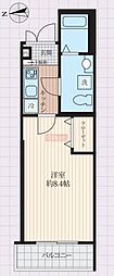 ピアノヴィラ東寺尾 1Kの間取図画像
