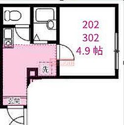 Well-being羽田 1Kの間取図画像