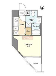 COMFORIALIV川崎南幸町 1Kの間取図画像