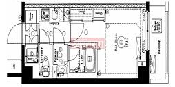 dips南六郷2 1Kの間取図画像