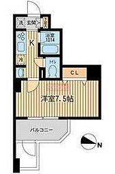 KDXレジデンス幡ヶ谷 1Kの間取図画像