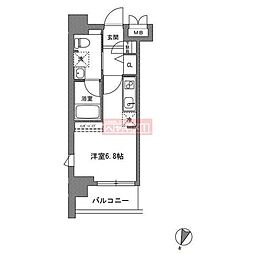 TLRレジデンス川崎大師 ワンルームの間取図画像