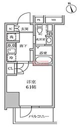 レジディア蒲田4 1Kの間取図画像