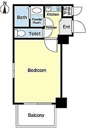 ライオンズマンション大森本町第2 1Kの間取図画像