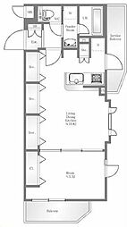 ヴォーガコルテ西馬込アジールコート 1LDKの間取図画像