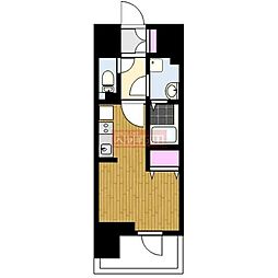 レジディア大森2 1Kの間取図画像