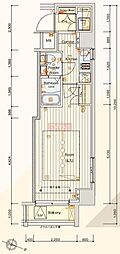 MAKESDESIGN蒲田WEST 1Kの間取図画像
