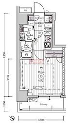MAXIV川崎DUE 1Kの間取図画像