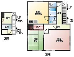 平山ビル 2LDKの間取図画像
